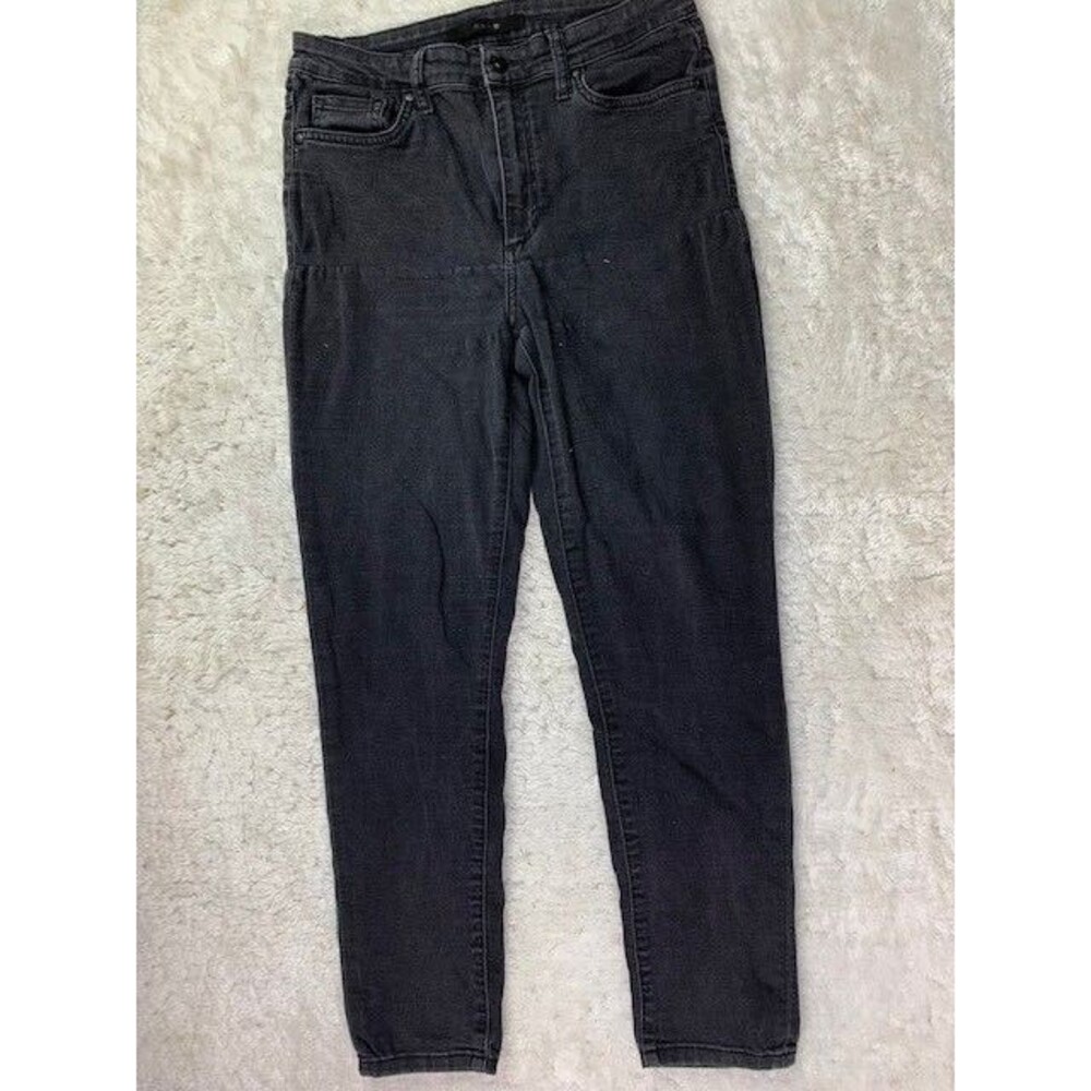 Joes Jeans Womens Size 30 Black Mid Rise Stretch Skinny